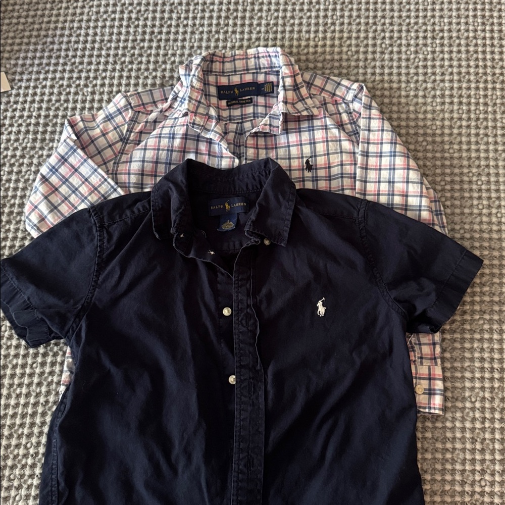 Ralph Lauren Kids  bundle of 2 buttons down shirts